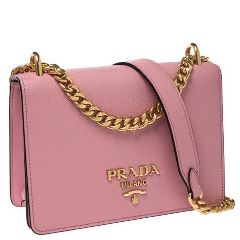 baby pink prada purse|Prada milano pink purse.